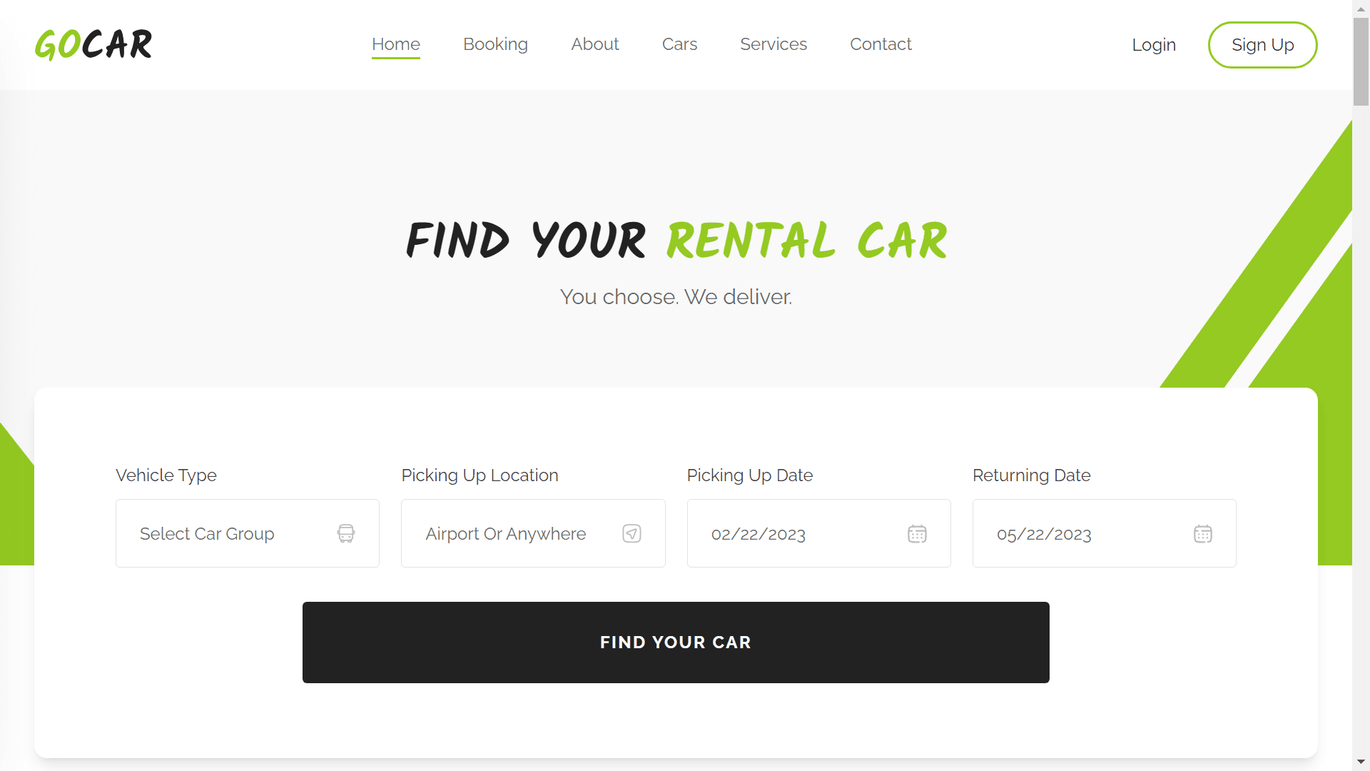 Go-car-rental Frontend